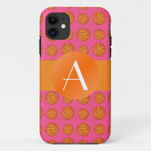 Monogram pink basketballs iPhone 11 case