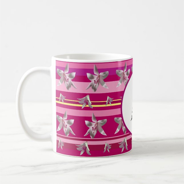 Monogram Pink  Special Classic Mug (Left)
