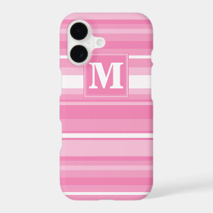 Monogram pink stripes