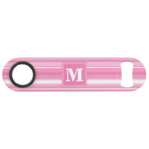 Monogram pink stripes