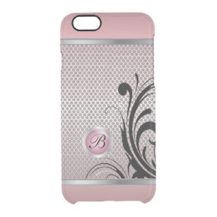 Monogram Pink Tourmaline Silver Mesh Clear iPhone 6/6S Case