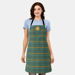 Monogram Plaid Design  Apron