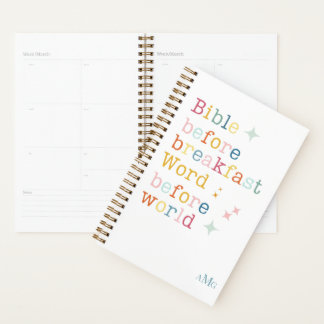 Monogram Planner for the Bible Lover, Biblical