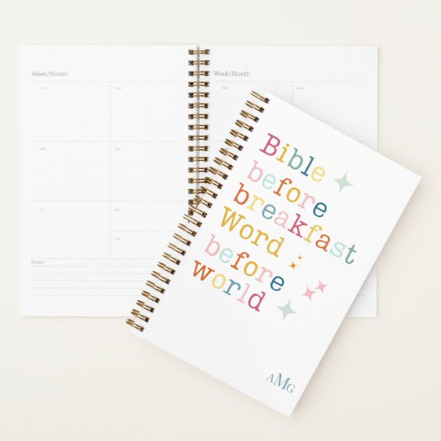 Monogram Planner for the Bible Lover, Biblical (Display)