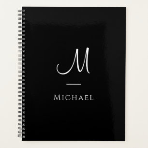 Monogram Planners Initial Letter Elegant Template