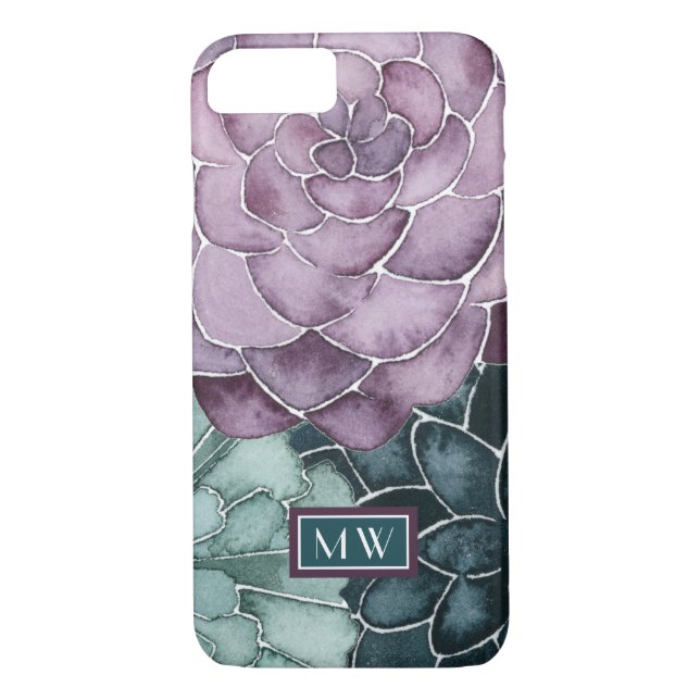 Monogram | Plant Happiness | Grow Harvest Love Case-Mate iPhone Case (Back)