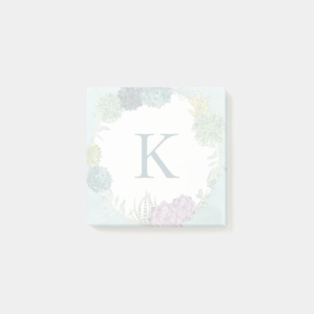 Monogram | Plant Happiness | Happines is Buying Pl Post-it Notes (Front)