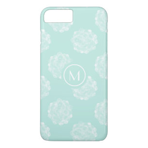Monogram Plant Happiness Pastel Succulent Patt iPhone 8 Plus/7 Plus Case