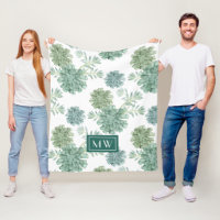 Monogram | Plant Happiness | Succulent Pattern