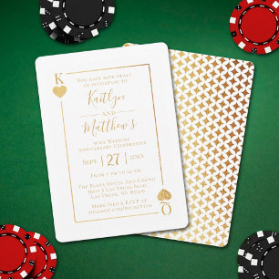 Monogram Playing Card 50th Wedding Anniversary