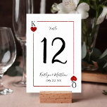 Monogram Playing Card Wedding Collection<br><div class="desc">Celebrate in style with these stylish and very trendy wedding table number cards. This design is easy to personalise with your special event wording and your guests will be thrilled when they see these fabulous table numbers. *** HOW TO ORDER *** Please customise and add each table number card to...</div>