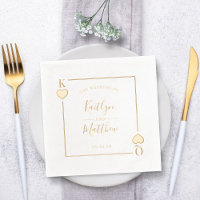 Monogram Playing Card Wedding