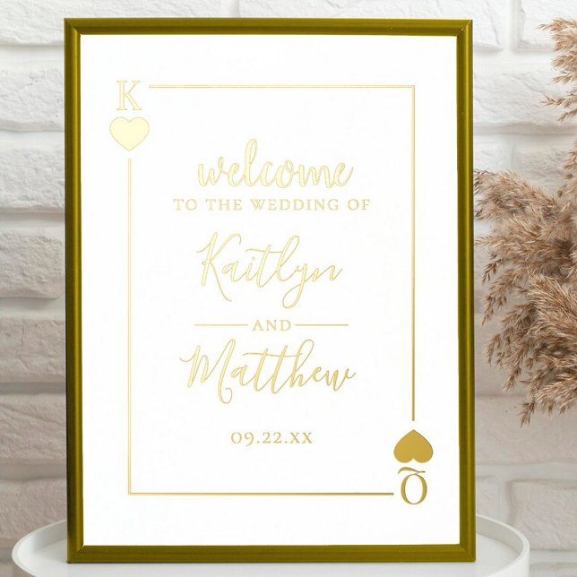 Monogram Playing Card Wedding Foil Prints (Creator Uploaded)