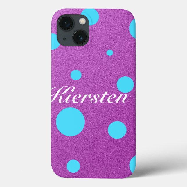 Monogram Polka Dot iPad Case (Back)