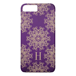 Monogram Purple and Gold Exotic Medallion iPhone 8 Plus/7 Plus Case