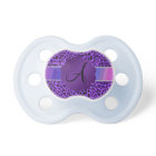 Monogram purple leopard pattern
