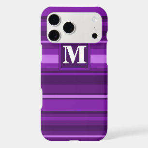 Monogram purple stripes