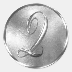 Monogram Q NONMETALLIC Silver Envelope Seal