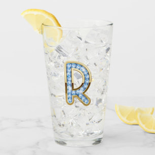 Monogram R - 16 oz Glass 