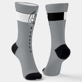 "Monogram R" Socks