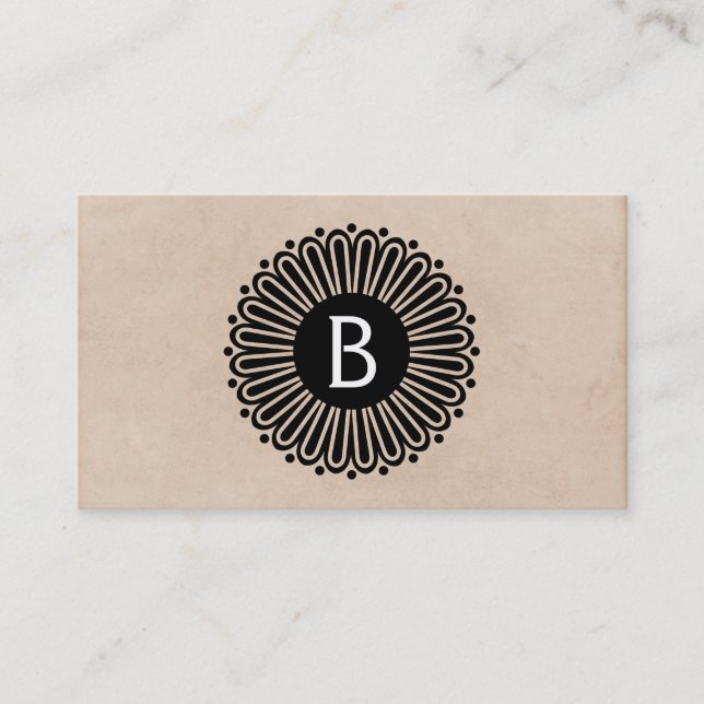 Monogram | Radial Business Card (Front)