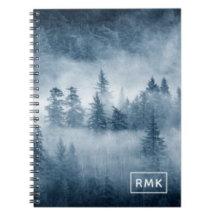 Monogram Rain Forest Clouds Notebook