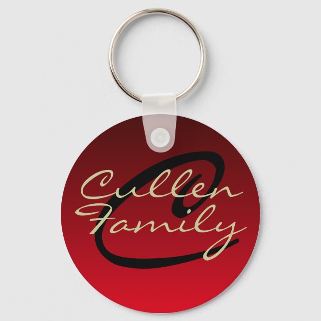Monogram Red (Family) Keychain (Front)