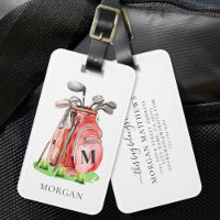 Monogram Red Golf
