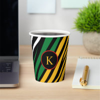 Monogram Red Green Yellow Black History Month