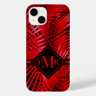 Monogram Red Palm Case-Mate iPhone 14 Case
