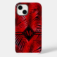 Monogram Red Palm