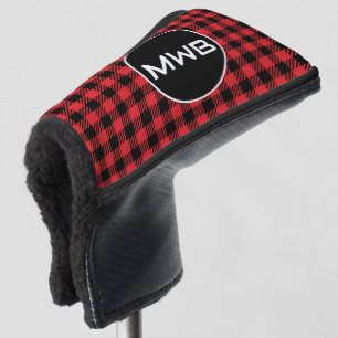 Monogram Red Plaid Golf Blade Putter Head Cover