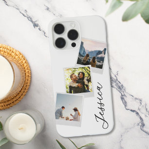 Monogram Retro Instant Photo Collage iPhone 16 Pro Max Case