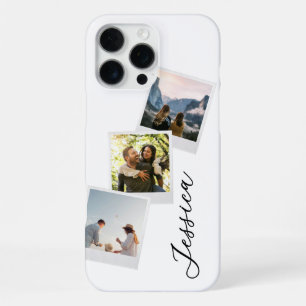 Monogram Retro Instant Photo Collage iPhone 16 Pro Max Case