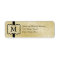 Monogram Return Address Labels