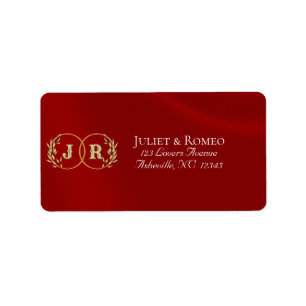 Monogram Return Address - Red Label