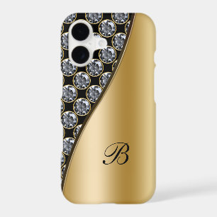 Monogram Rhinestone Case