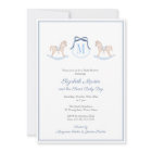 Monogram Rocking Horse Baby Shower For Boy Party