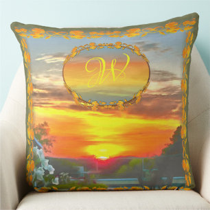 Monogram Rooftop Sunset 2295 Cushion