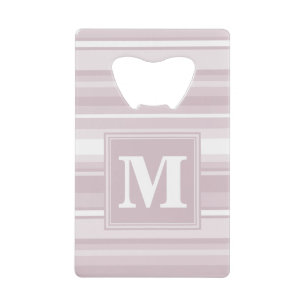 Monogram rose quartz stripes