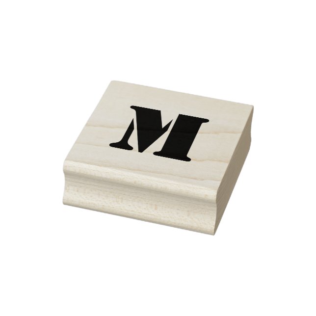 Monogram rubber stamp, custom monogram stamp (Stamp)