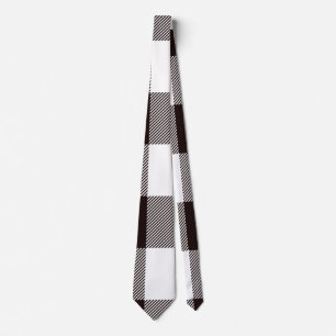 Monogram Rustic Chic Plaid Neck Tie