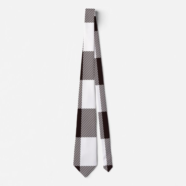  Monogram Rustic Chic Plaid Neck Tie (Front)