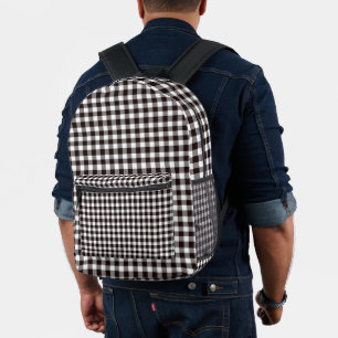  Monogram Rustic  Chic Plaid  Printed Backpack