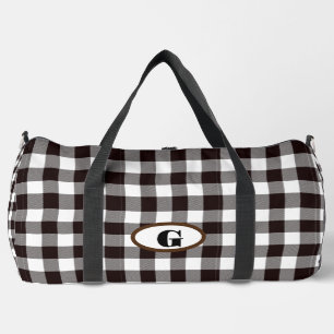 Monogram Rustic Customise Plaid Duffle Bag