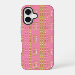Monogram Rustic Daisy Floral Pink iPhone 16 Case