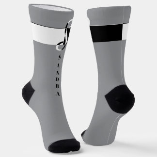 "Monogram S" Socks