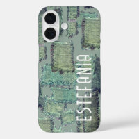 Monogram sage green pastel olive abstract pattern