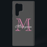 Monogram Samsung Galaxy S22 Ultra Case<br><div class="desc">Monogram Samsung Galaxy S22 Ultra Case</div>