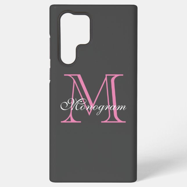 Monogram Samsung Galaxy S22 Ultra Case (Back)